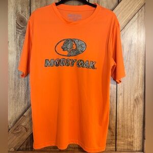 Mossy Oak Bright Orange and Camo Tree T-shirt - Size Medium
